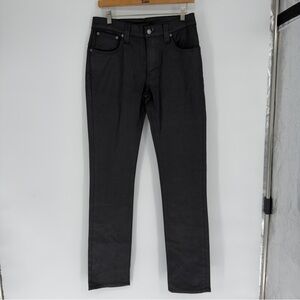 Nudie Jeans Thin Finn Back 2 Black Slim Fit Jeans Sz 32x34